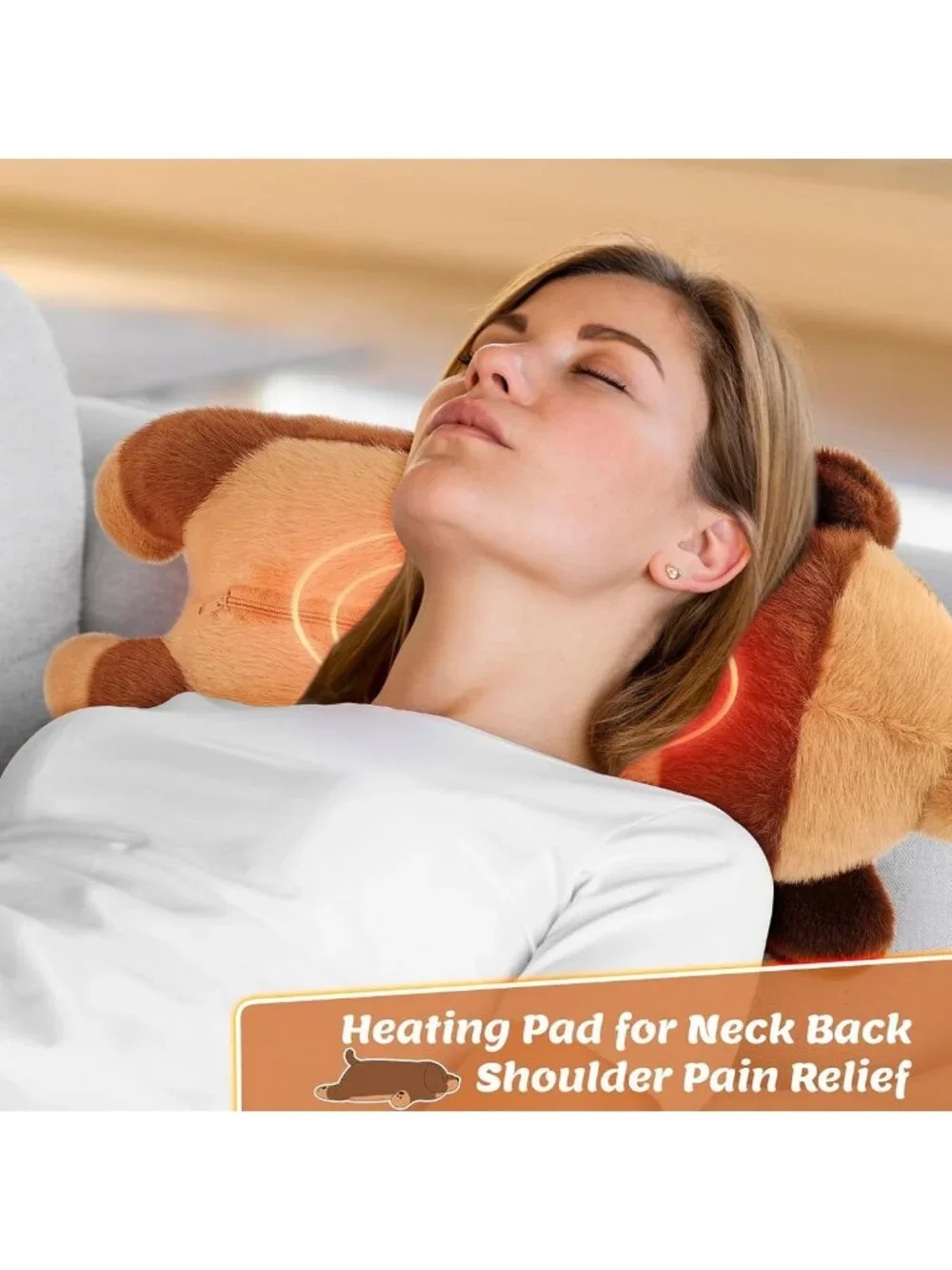 2lb Microwavable Dachshund Heating Pad for Cramps & Pain Relief - Gift for Kids